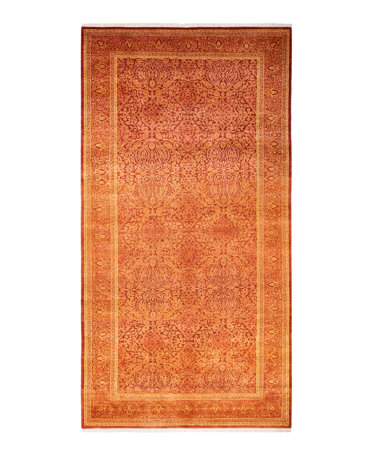 Closeout! Adorn Hand Woven Rugs Mogul M157461 5'3in x 10'7in Area Rug - Orange