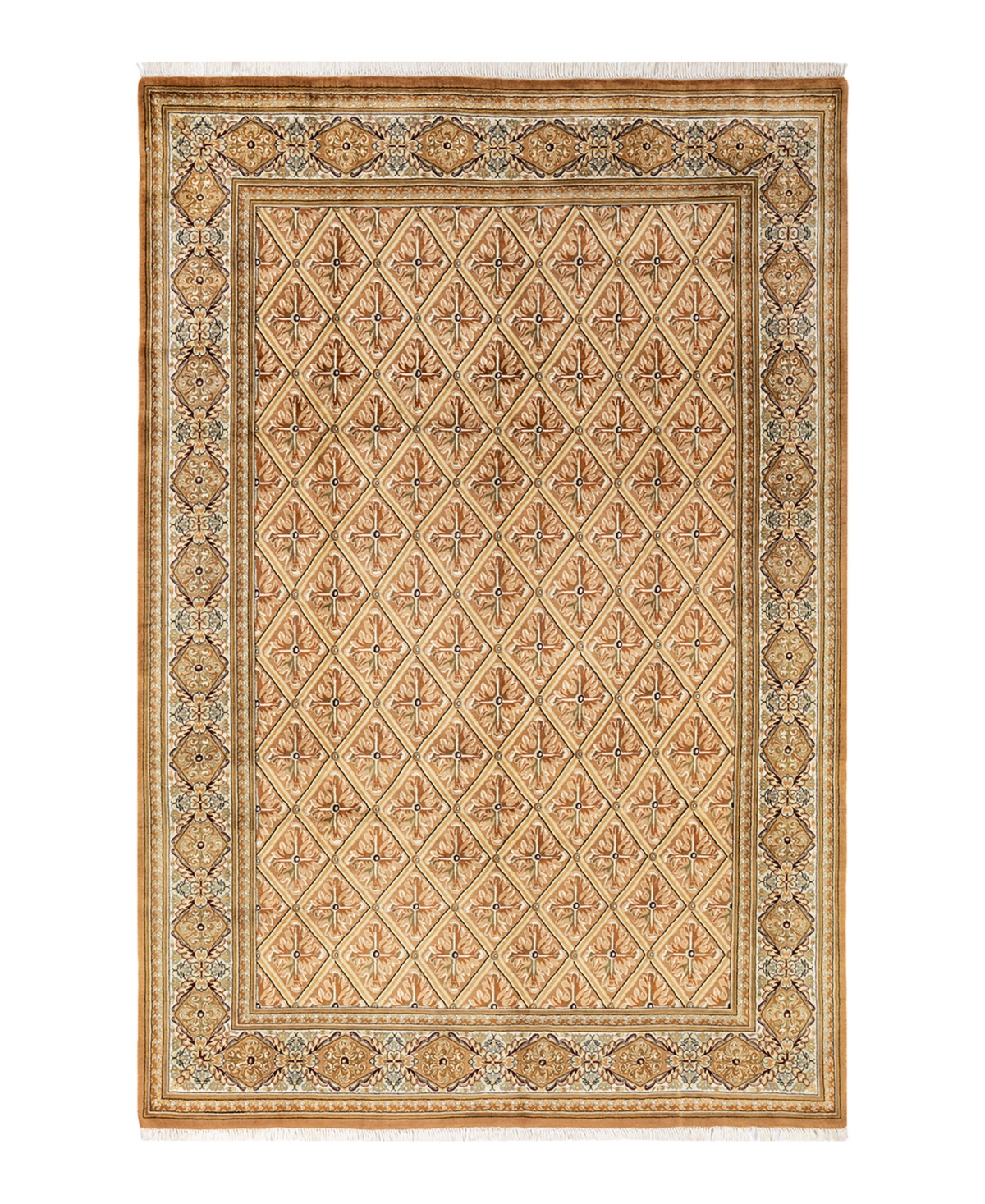 Closeout! Adorn Hand Woven Rugs Mogul M133080 6'2in x 9'1in Area Rug - Yellow