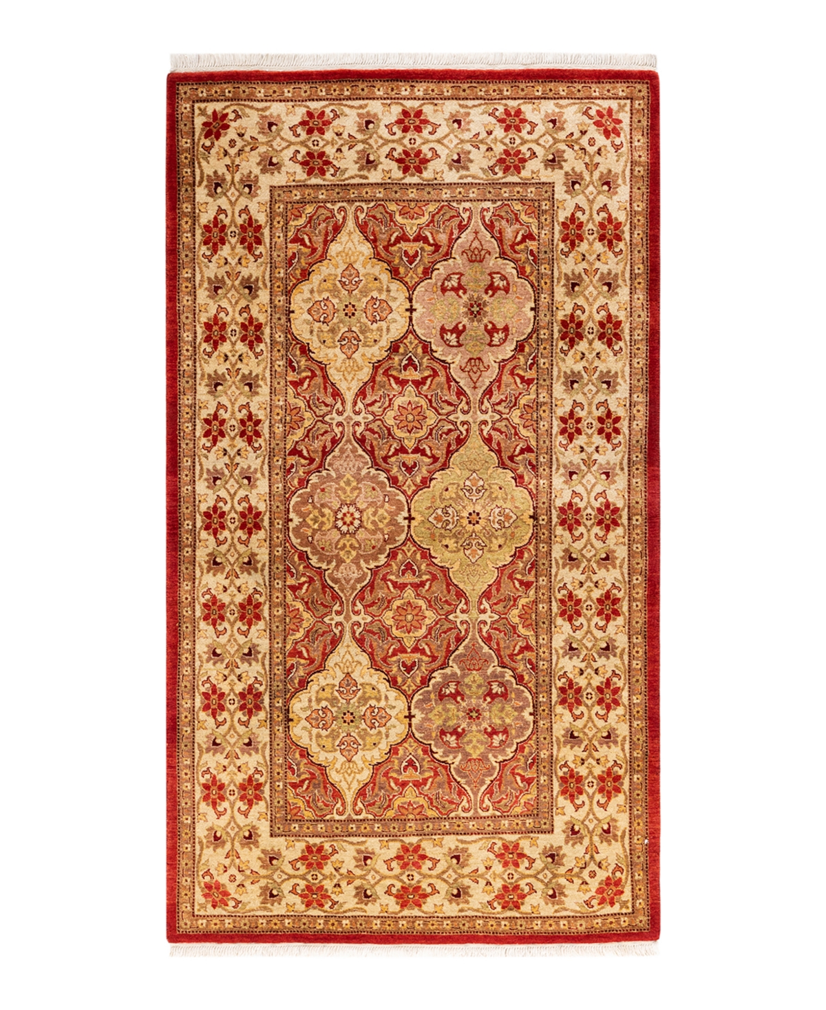 Closeout! Adorn Hand Woven Rugs Mogul M156715 3'1in x 5'7in Area Rug - Orange
