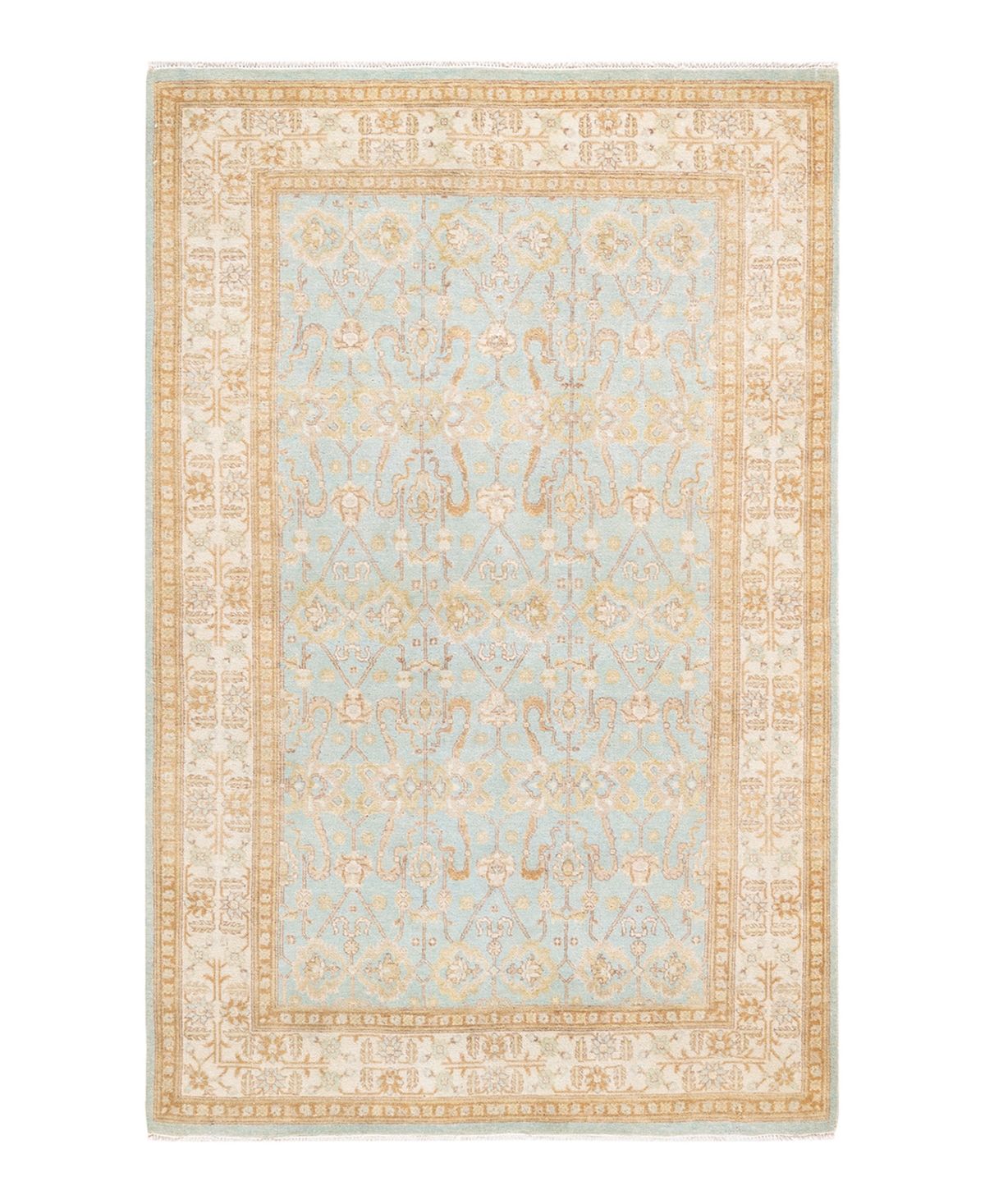 Closeout! Adorn Hand Woven Rugs Mogul M17219 4' x 6'4in Area Rug - Mist