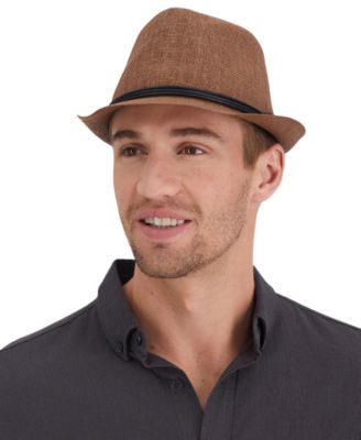 Men's Paper Straw Vintage-Inspired Fedora Hat 