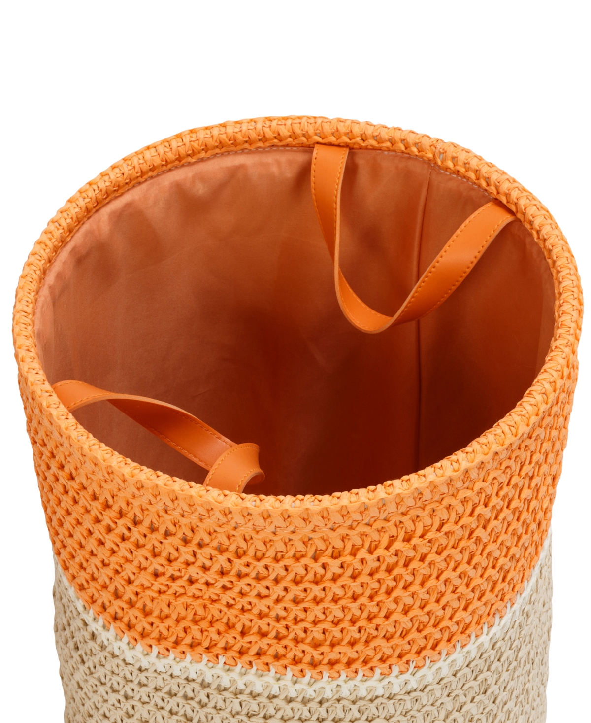 Shop Honey Can Do Paper Straw Nesting Baskets With Handles, Set Of 3 In Natural