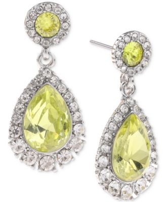 Photo 1 of Charter Club Pavé & Stone Drop Earrings,