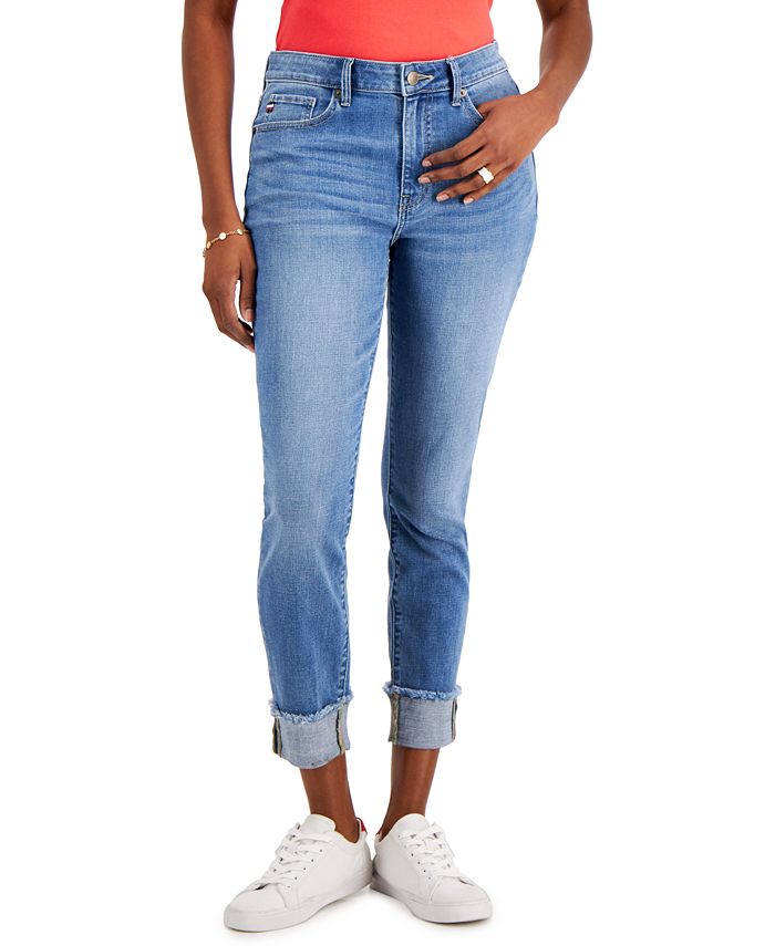 Tommy Hilfiger Tribeca TH Flex Light Rinse Skinny Cuff Jeans - Macy's