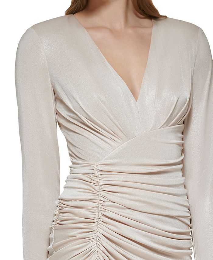 vince camuto ruched dress