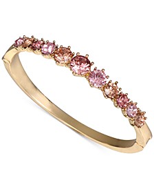 Rose Gold-Tone Tonal Stone Bangle Bracelet, Created for Macy's