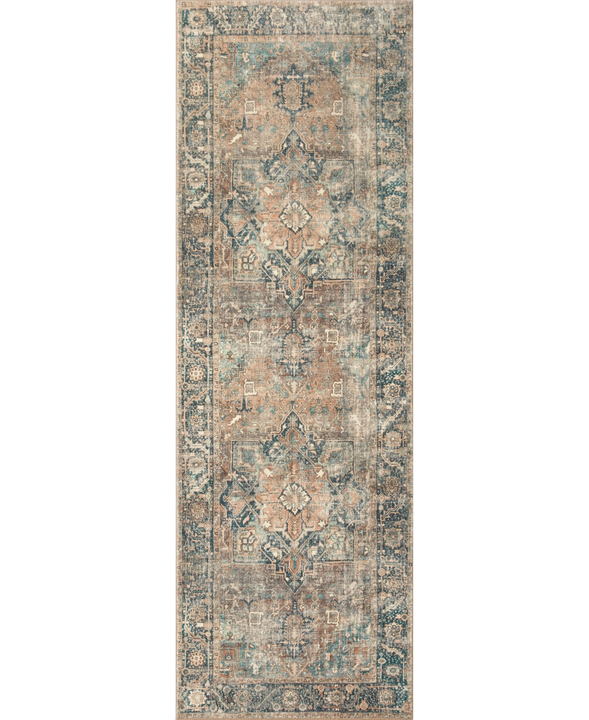 Spring Valley Home Robbie Rob-02 2'6" X 9'6" Runner Area Rug In Terracotta