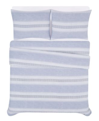 Stripe Flannel 3-Pc. Comforter Set, King
