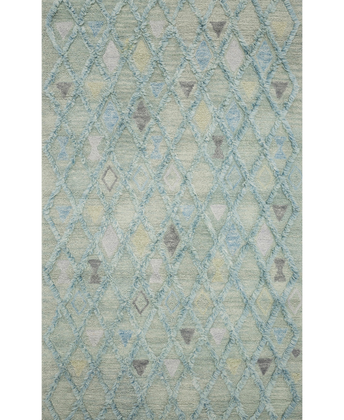 Justina Blakeney Symbology Sym-02 7'9in x 9'9in Area Rug - Turquoise