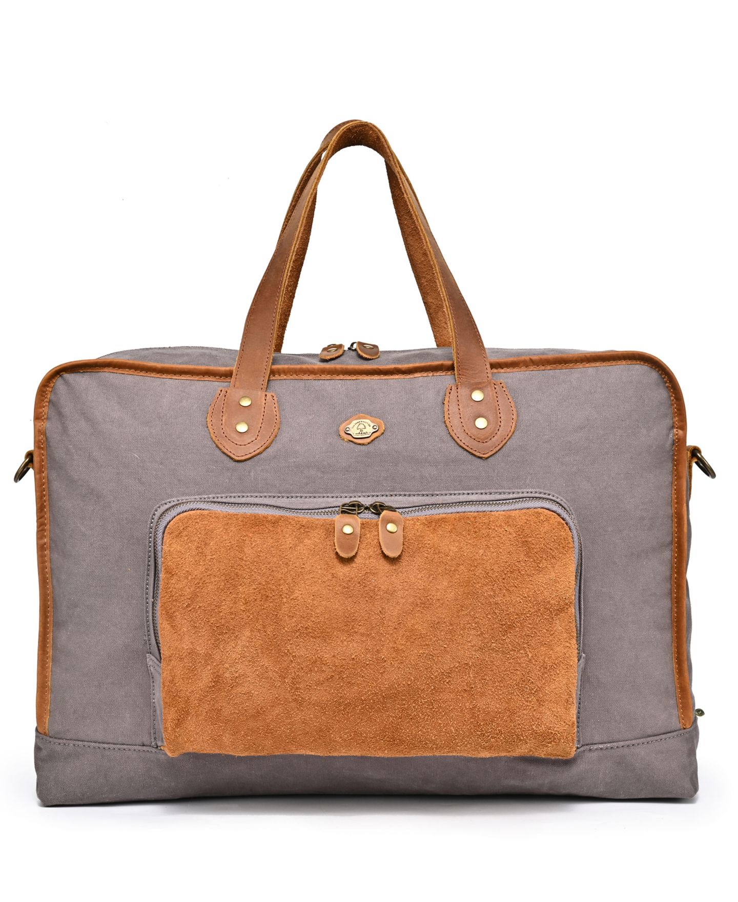 Сумка TSD BRAND Valley Oak Large Canvas Weekender, цвет: Серый — фото 11