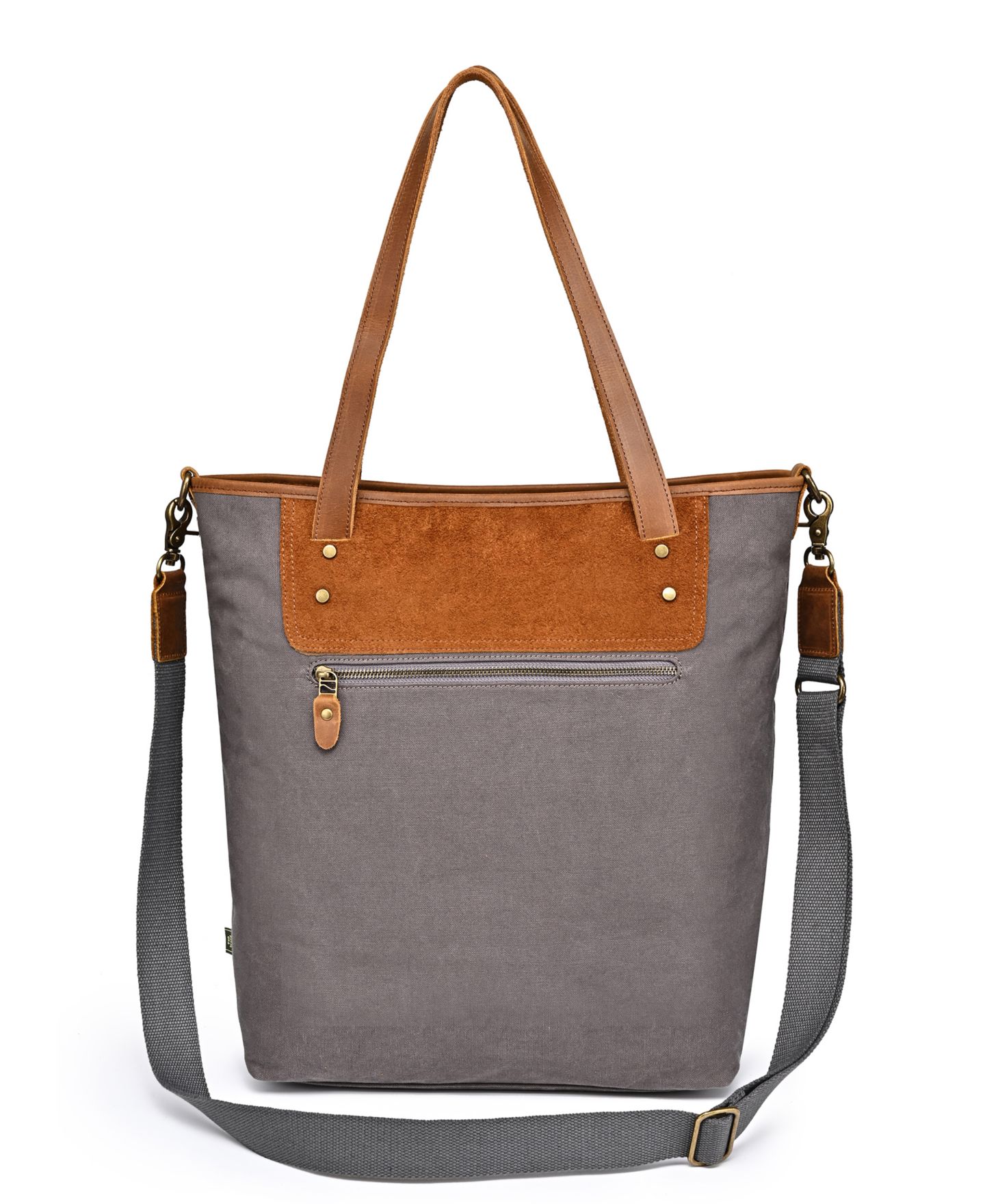 Женская сумка TSD BRAND Valley Oak Canvas, цвет: Серый — фото 4