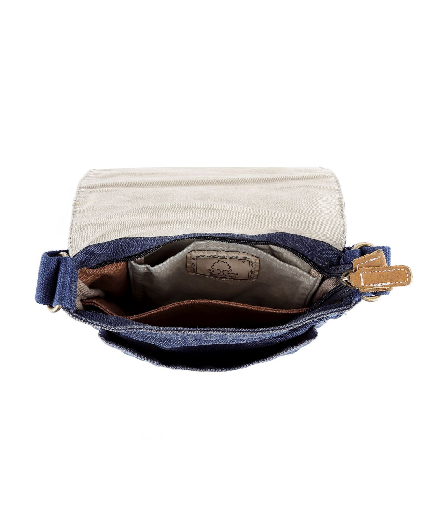 Atona Classic Flap Canvas Crossbody Bag