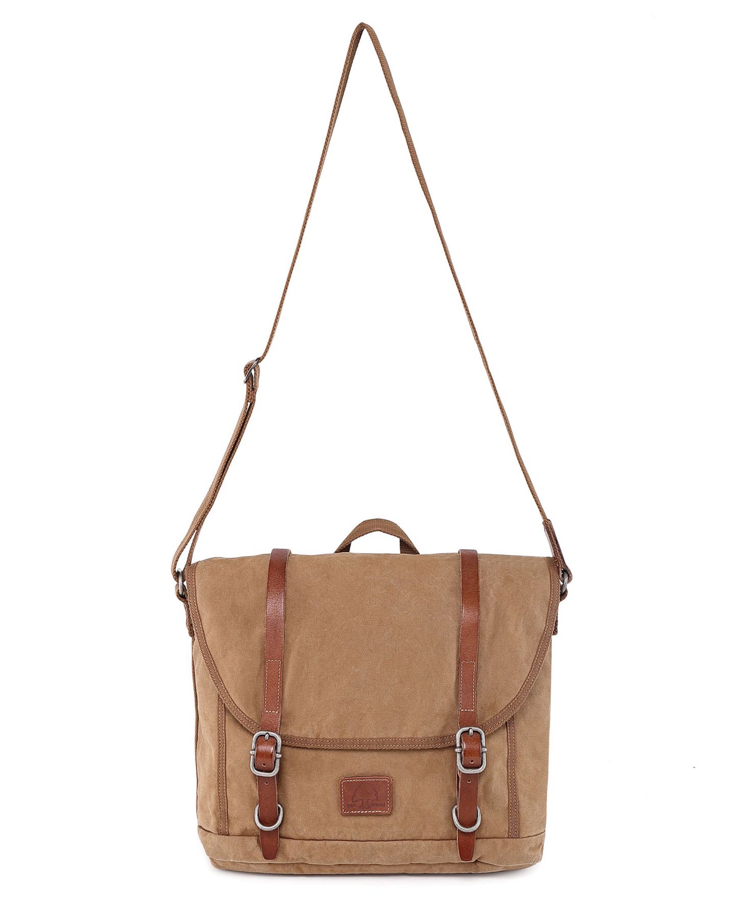 Женская сумка TSD BRAND Forest Canvas Messenger, цвет: Хаки — фото 8