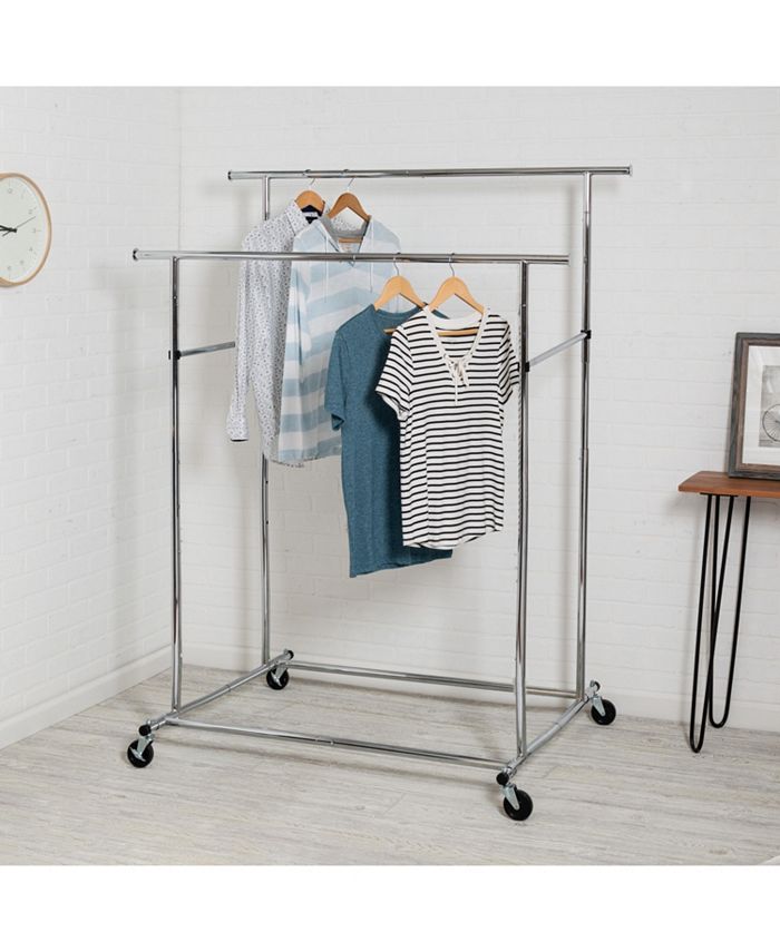 Honey Can Do Dual Bar Adjustable Garment Rack Macy's