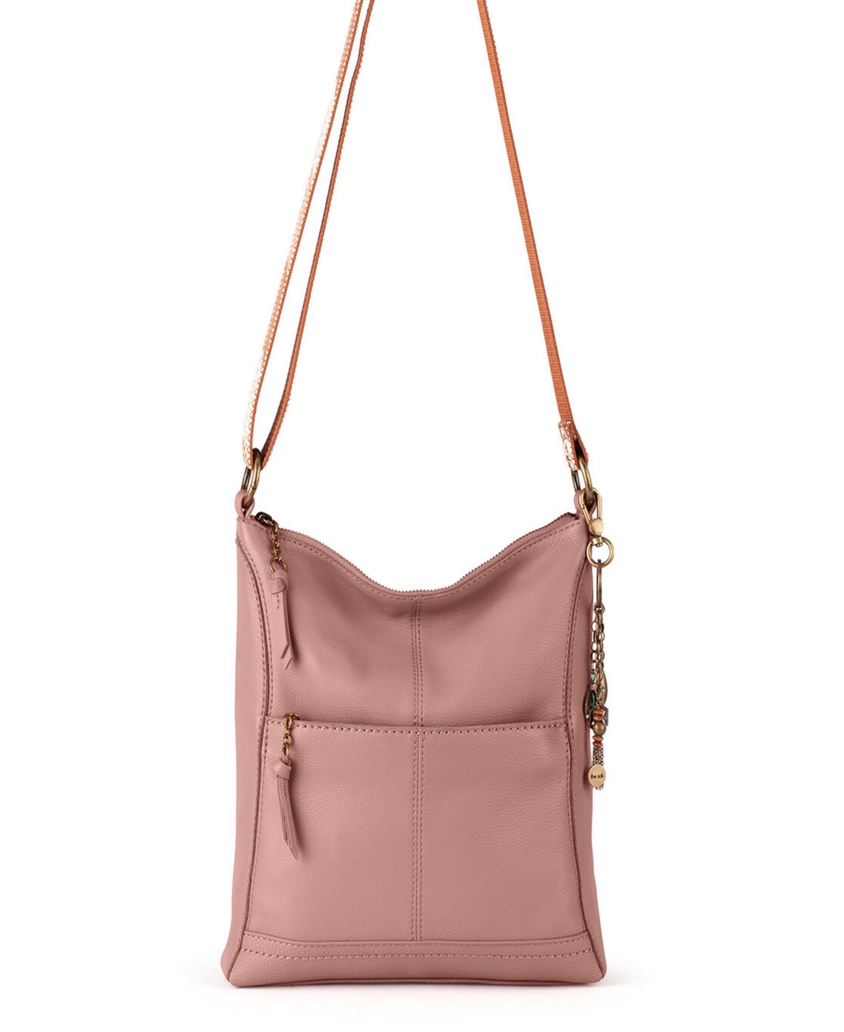 The Sak Women's Lucia Leather Crossbody Bag In Pink ModeSens
