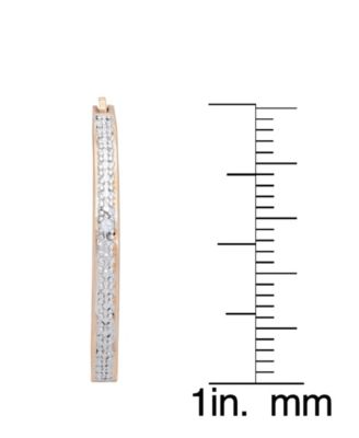 Diamond Accent Round Hoop Earrings