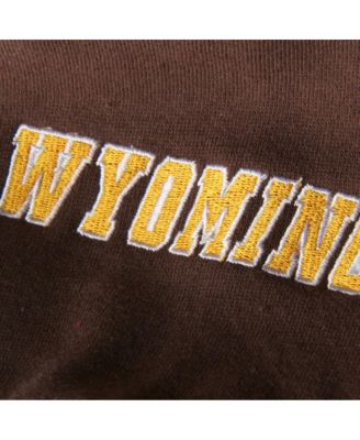 Women's Brown Wyoming Cowboys Big Logo Pullover Hoodie