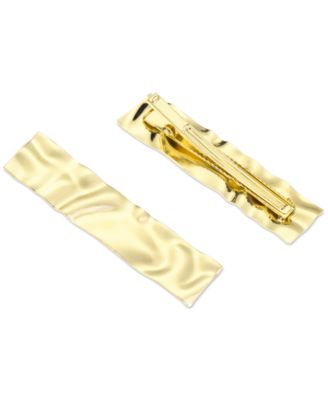 Photo 1 of INC International Concepts 2-Pc. Gold-Tone Rippled Hair Clip Set