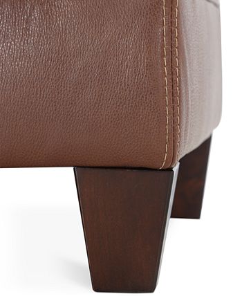 Furniture - Marrick 30" Leather Ottoman