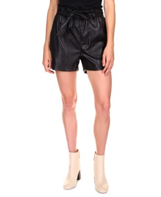 Sanctuary Faux-Leather Pull-On Shorts 