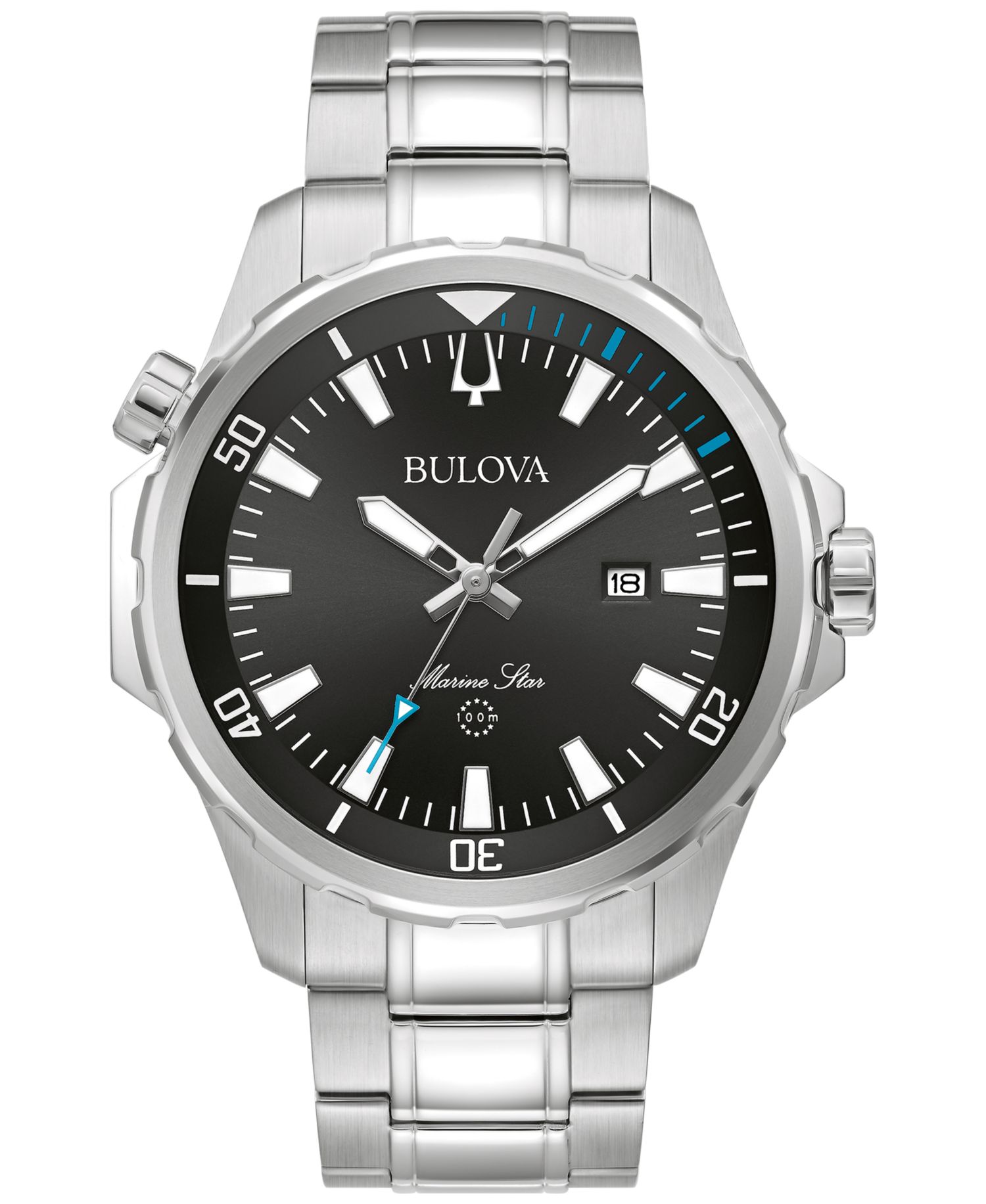 Men's Marine Star Stainless Steel Bracelet Watch 43mm