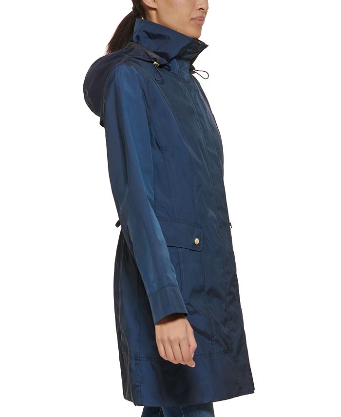Cole Haan Packable Hooded Raincoat & Reviews Coats & Jackets Women
