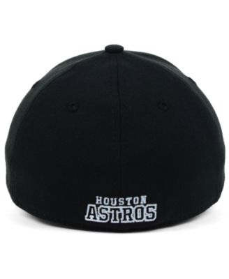 New Era Houston Astros Black and White Classic 39THIRTY Stretch-Fitted Cap