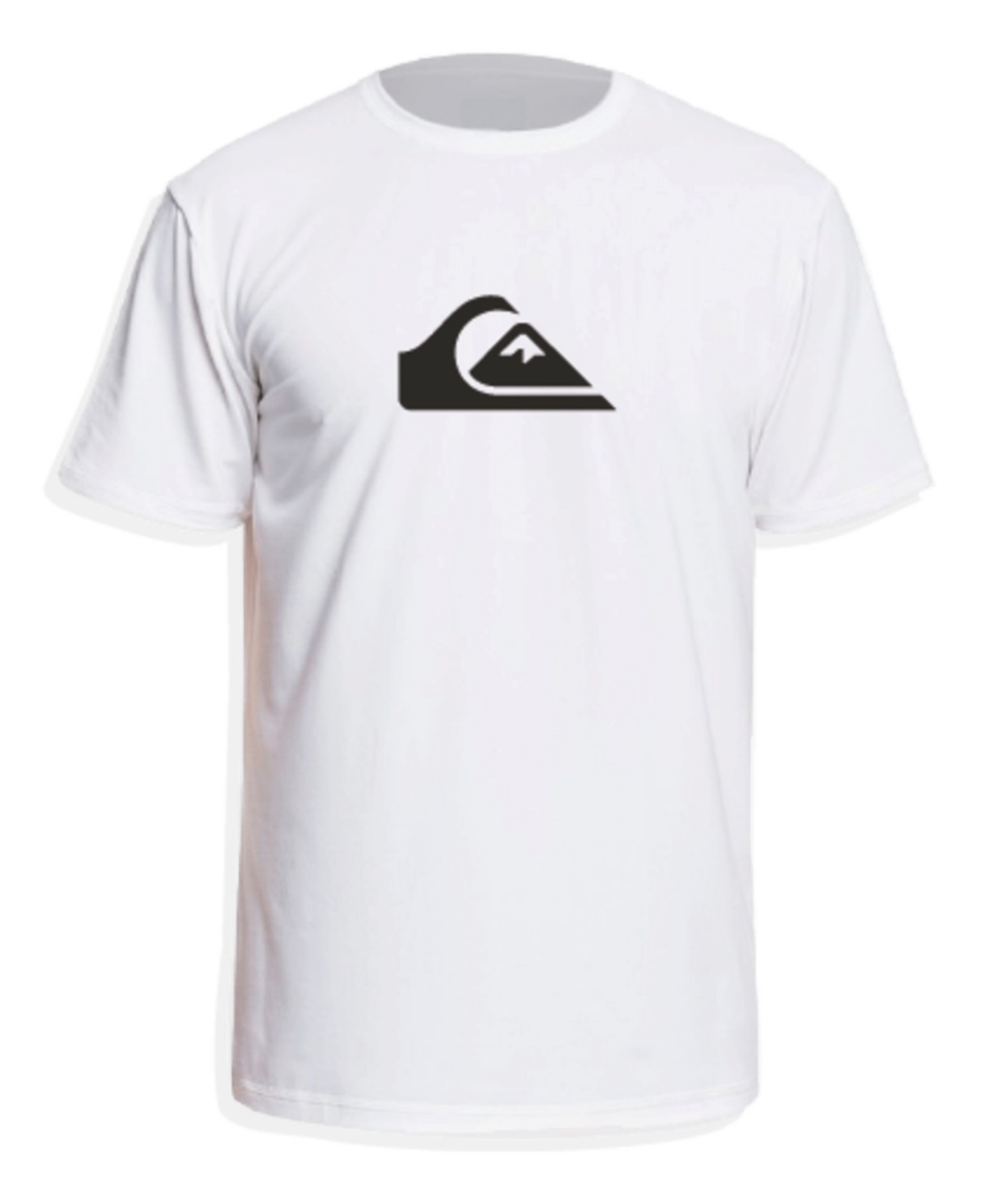 Shop Quiksilver Men's Solid Streak Short Sleeves Rashguard T-shirt In White