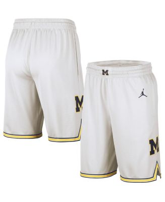 Men s Jordan White Michigan Wolverines Replica Team Basketball Shorts Macy s