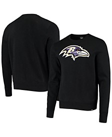 Men's Black Baltimore Ravens Team Imprint Headline Pullover Sweatshirt