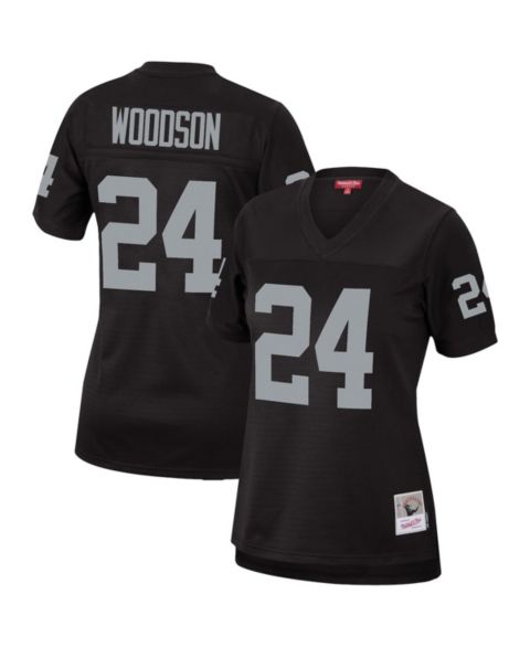 Женский топ Mitchell & Ness Charles Woodson Black Las Vegas Raiders Legacy Replica Team Jersey