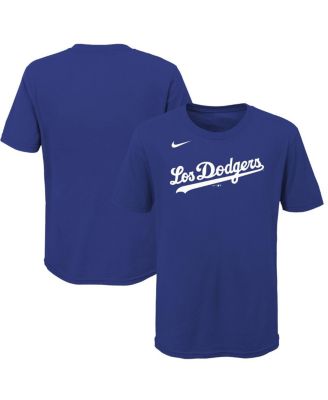 Nike Men's Royal Los Angeles Dodgers City Connect Wordmark T-shirt