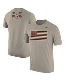 Men's Natural Army Black Knights Rivalry Flag 2-Hit Performance T-shirt