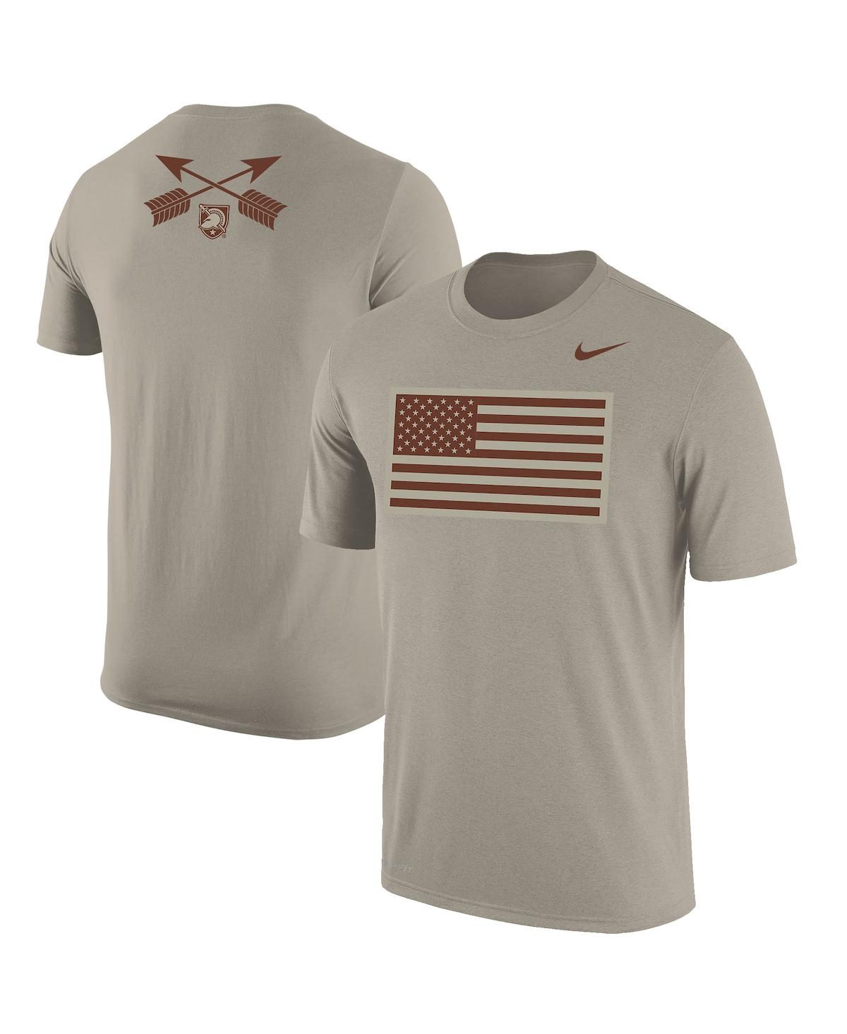 Men's Nike Natural Army Black Knights Rivalry Flag 2-Hit Performance T-shirt