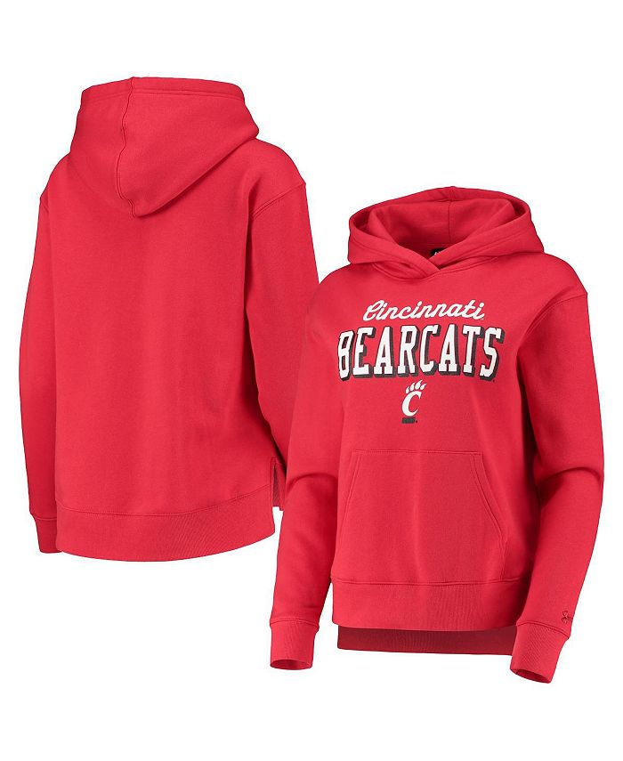Women s Red Cincinnati Bearcats Cincy All Day Fleece Pullover Hoodie