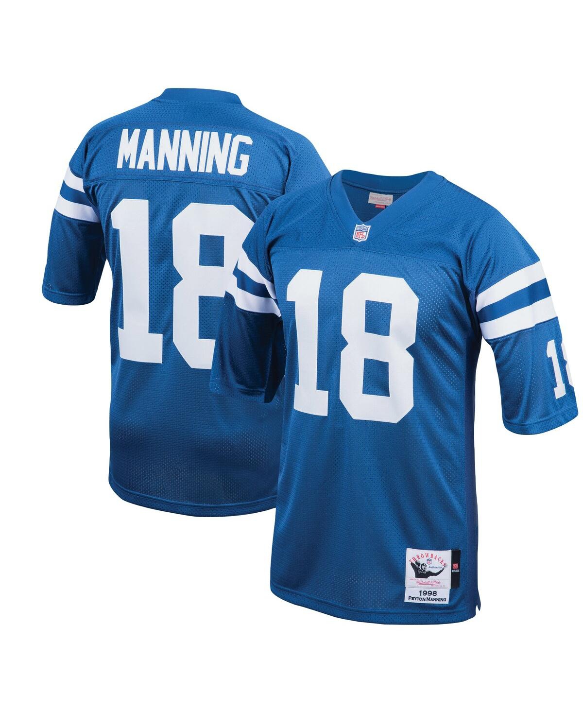 Men's Mitchell & Ness Peyton ManningIndianapolis Colts 1998 Authentic Throwback Retired Player Jersey - Royal