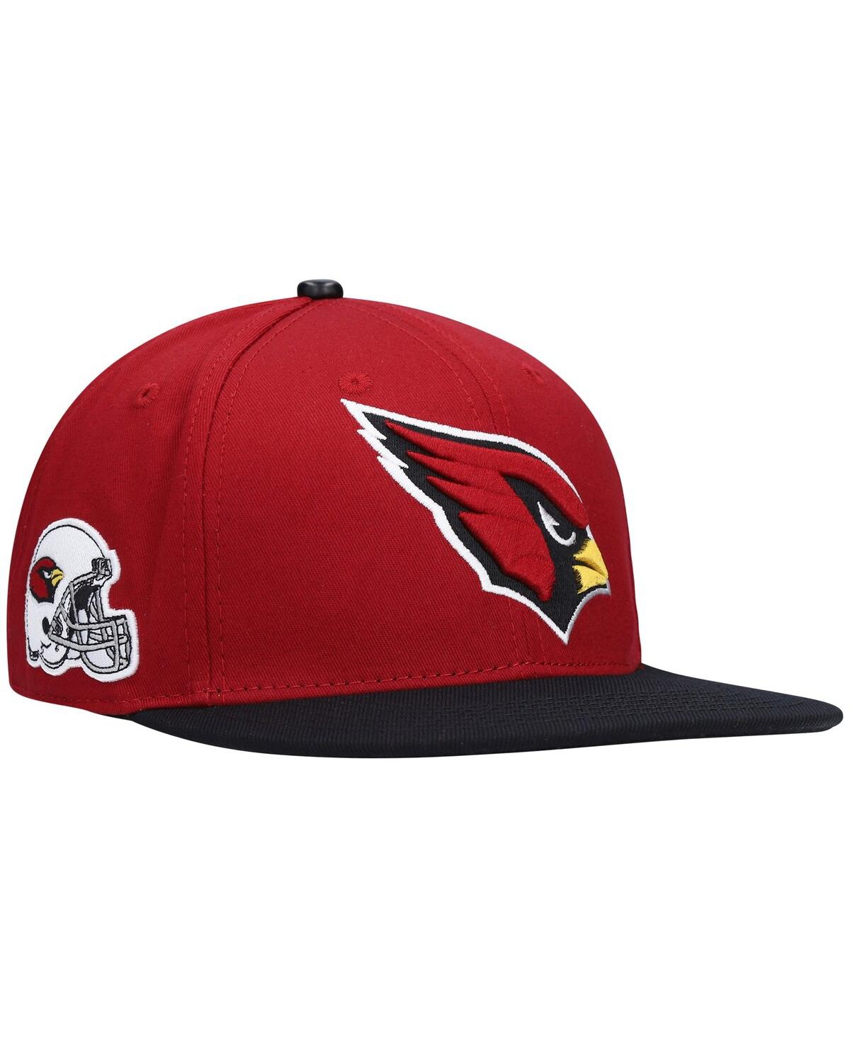 Shop Pro Standard Men's  Cardinal, Black Arizona Cardinals 2tone Snapback Hat In Cardinal,black