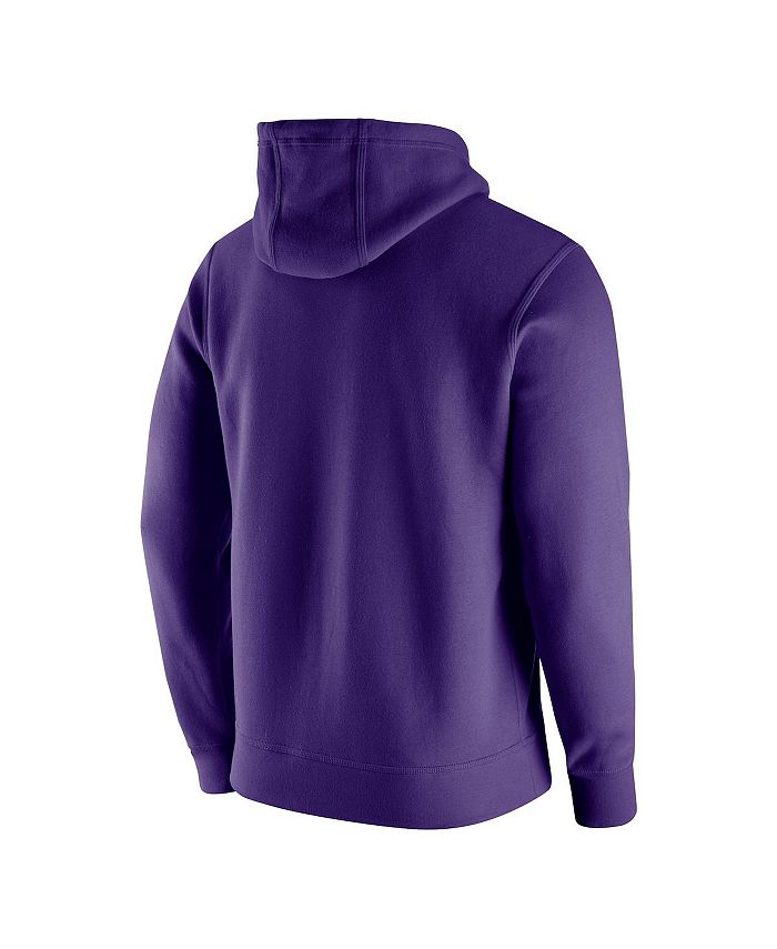 Nike Men's Purple LSU Tigers Football Oopty Oop Club Fleece Pullover ...