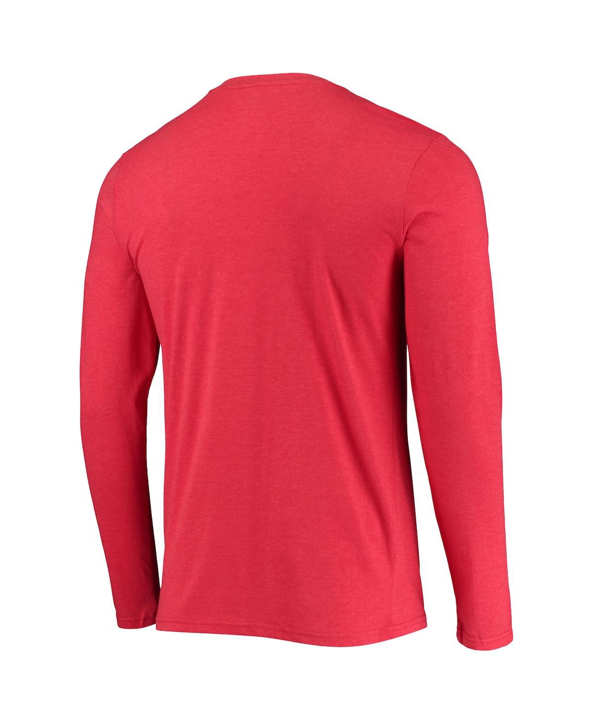 Concepts Sport Men's  Black, Red Chicago Bulls Long Sleeve T-shirt And Pants Sleep Set In Multi