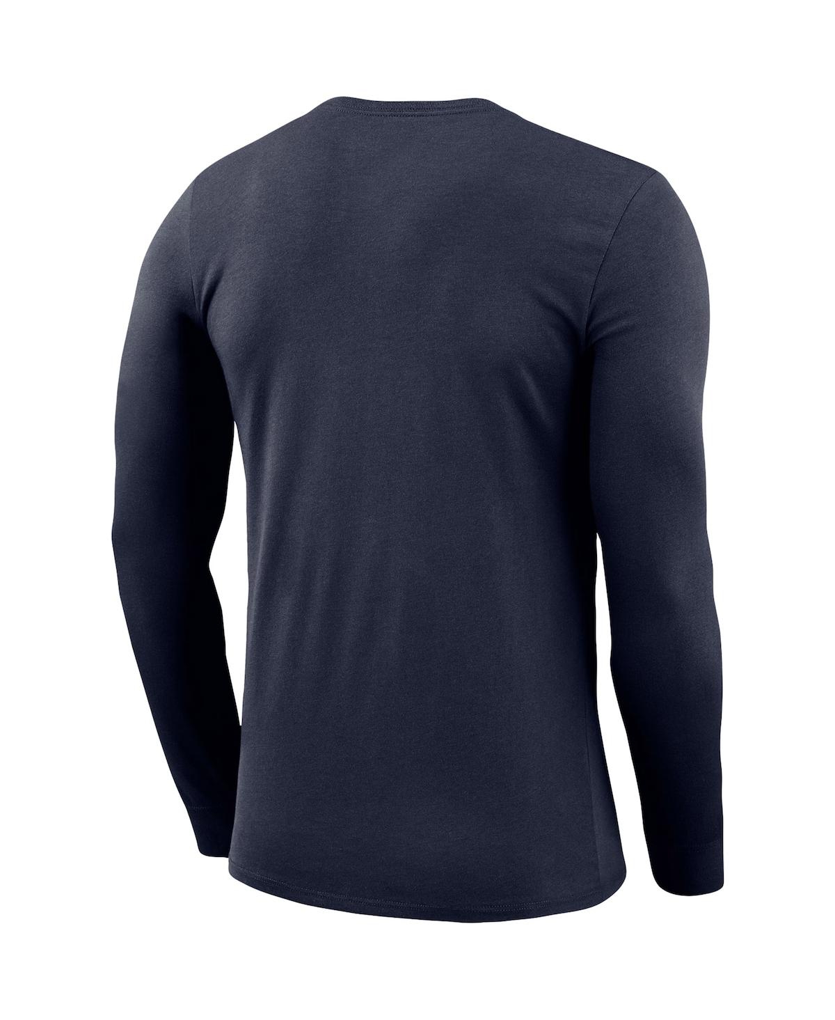 Men's NikeVillanova Wildcats School Logo Legend Performance Long Sleeve T-shirt - Navy