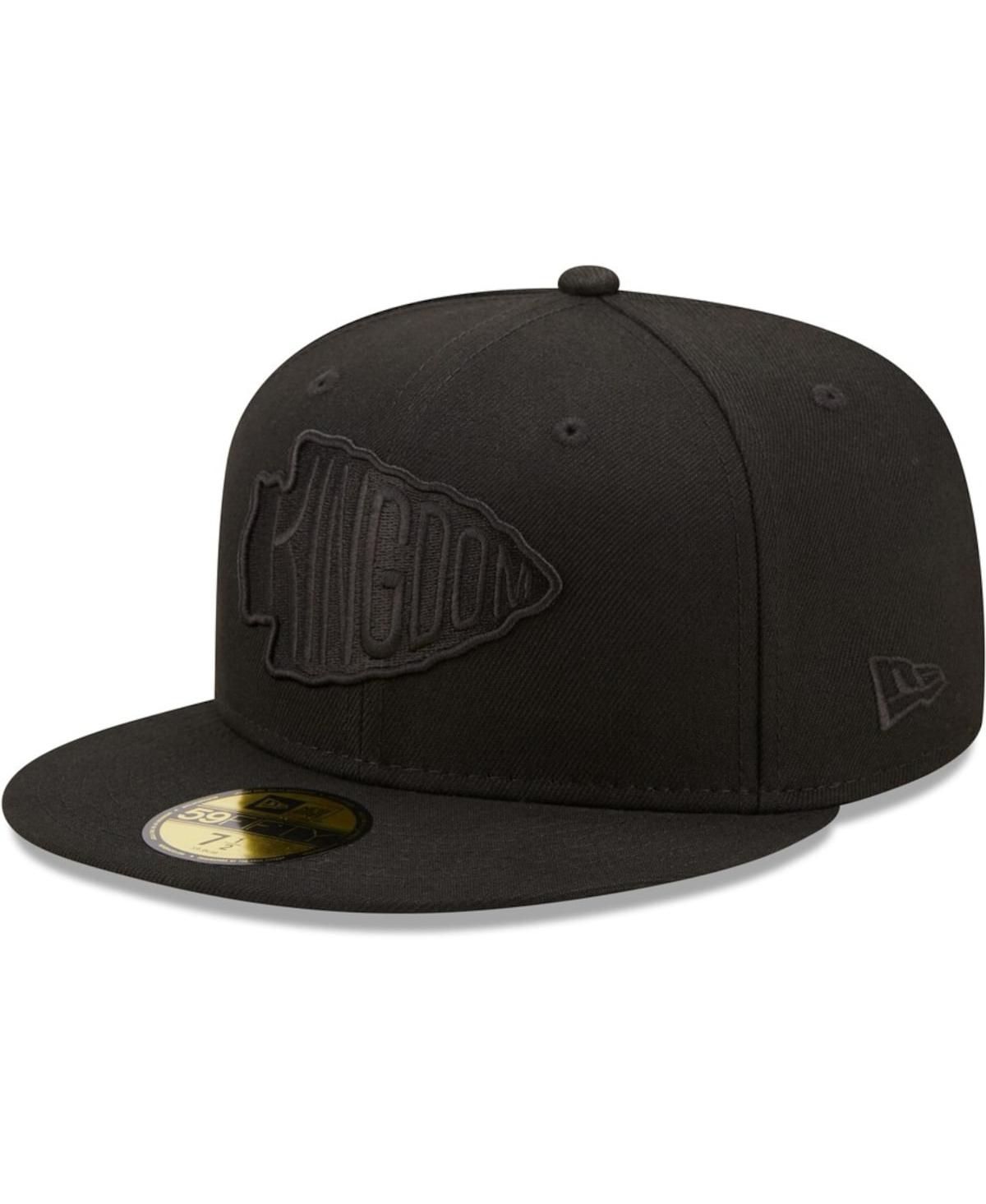 Men's New Era Kansas City ChiefsonAlternate Logo 59FIFTY Fitted Hat - Black