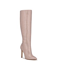 Women's Tysh Pointy Toe Knee High Boots
