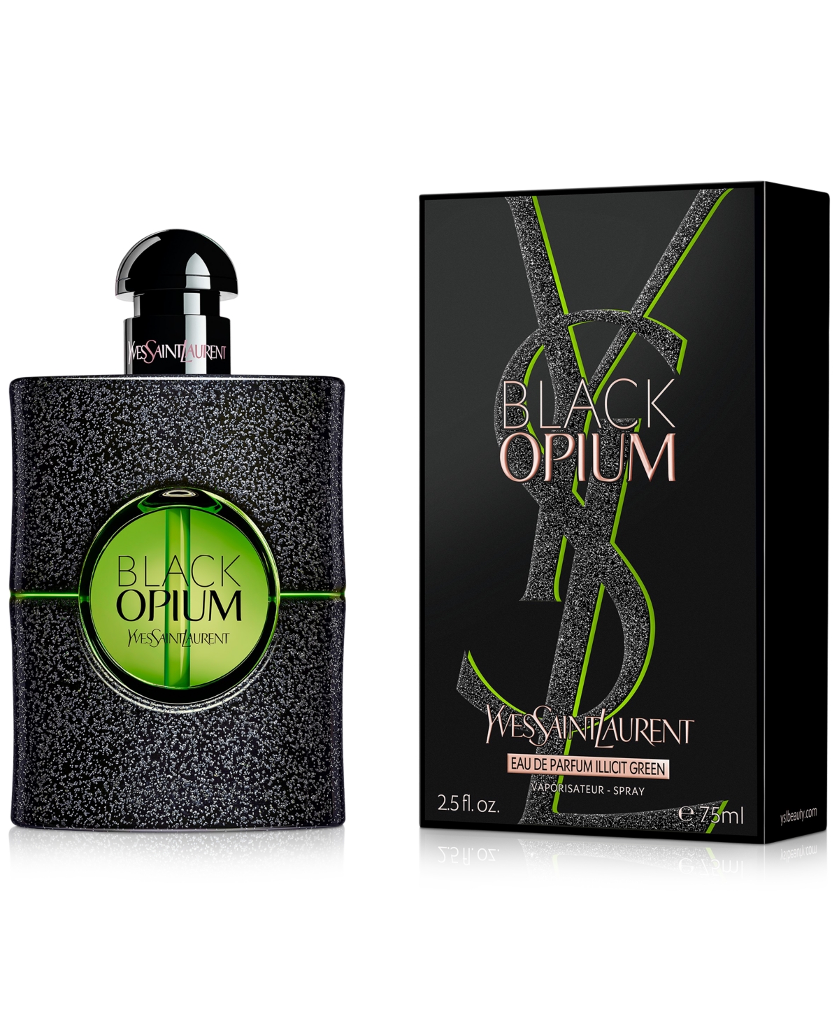 Shop Saint Laurent Black Opium Illicit Green Eau De Parfum, 2.5 Oz. In No Color