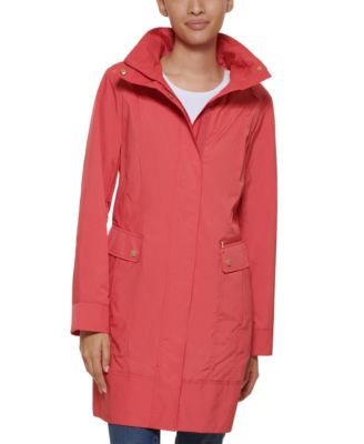 Cole haan packable hooded raincoat online