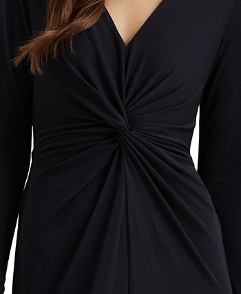 Lauren Ralph Lauren Twist-Front Jersey Gown & Reviews - Dresses - Women -  Macy's