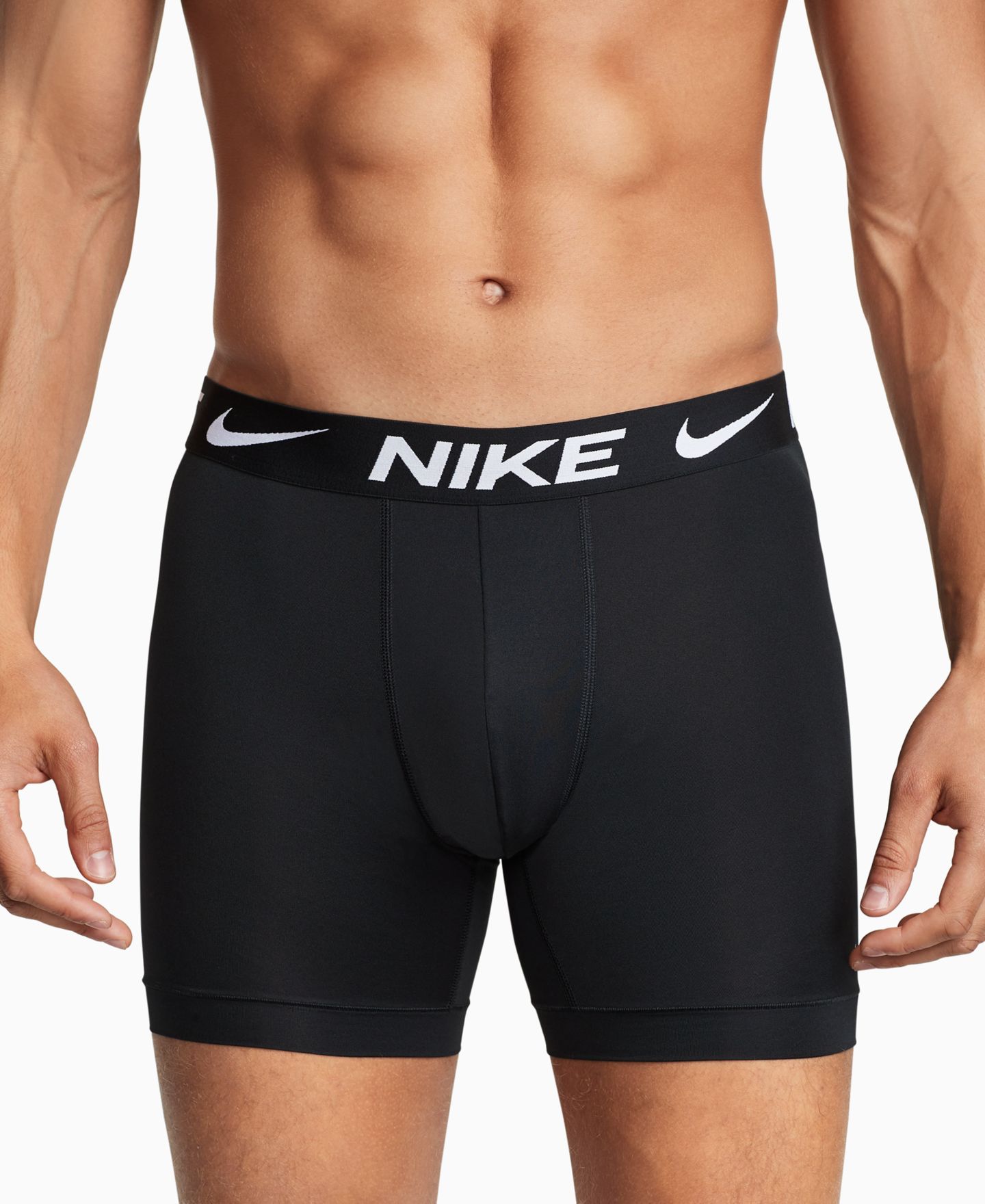 Трусы-боксеры Micro для мужчин, 3 шт. — Nike, цвет: Чёрный — фото 2