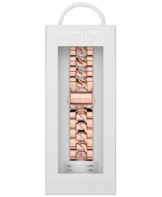 Michael Kors Rose Gold-Tone Stainless Steel Curb Chain Band for  display picture 1