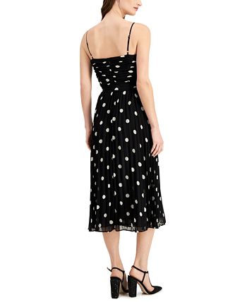 Lauren Ralph Lauren Polka Dot Georgette Sleeveless Dress Macy s