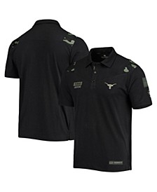 Men's Black Texas Longhorns OHT Military-Inspired Appreciation Sierra Team Polo Shirt