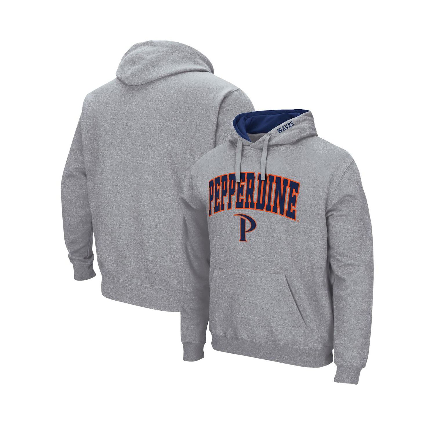 Men's Pepperdine Waves Arch and Logo Pullover Hoodie